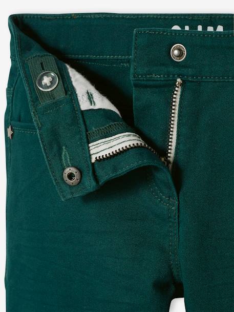 Pantalon slim fille Morphologik tour de hanches LARGE vert 4 - vertbaudet enfant 