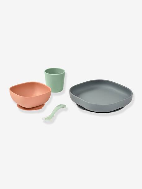 Set vaisselle 4 pièces silicone bleu+bleu+EUCALYPTUS+jaune+jungle+NIGHT BLUE+rose+terracotta+vert sauge 13 - vertbaudet enfant 
