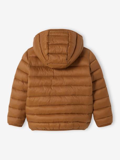 Doudoune légère à capuche garçon bleu jean+COGNAC+marine 6 - vertbaudet enfant 
