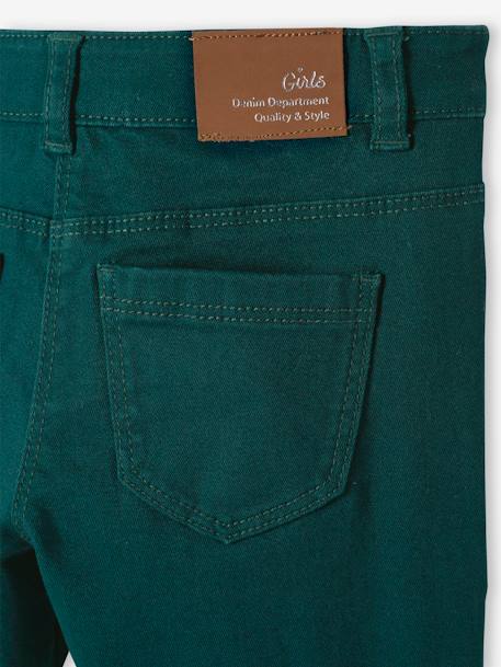 Pantalon slim fille Morphologik tour de hanches LARGE vert 5 - vertbaudet enfant 