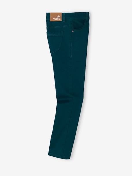 Pantalon slim fille Morphologik tour de hanches LARGE vert 2 - vertbaudet enfant 