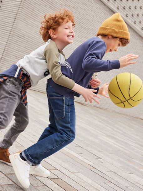 Jean garçon droit indestructible denim brut+denim stone 4 - vertbaudet enfant 