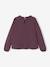 Tee-shirt blouse détail en broderie anglaise fille aubergine+jaune pâle+rose poudré+vert foncé 2 - vertbaudet enfant 