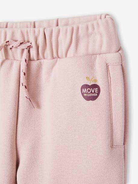 Pantalon jogging Basics fille rose 4 - vertbaudet enfant 