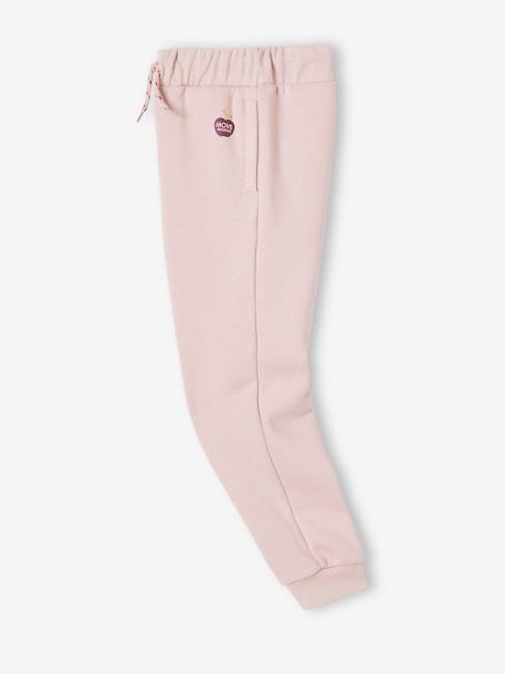 Pantalon jogging Basics fille rose 2 - vertbaudet enfant 