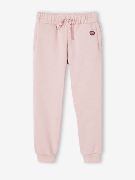 Pantalon jogging Basics fille rose 1 - vertbaudet enfant 
