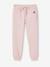 Pantalon jogging Basics fille rose 1 - vertbaudet enfant 
