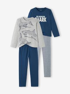 -Lot de 2 pyjamas "requins" garçon