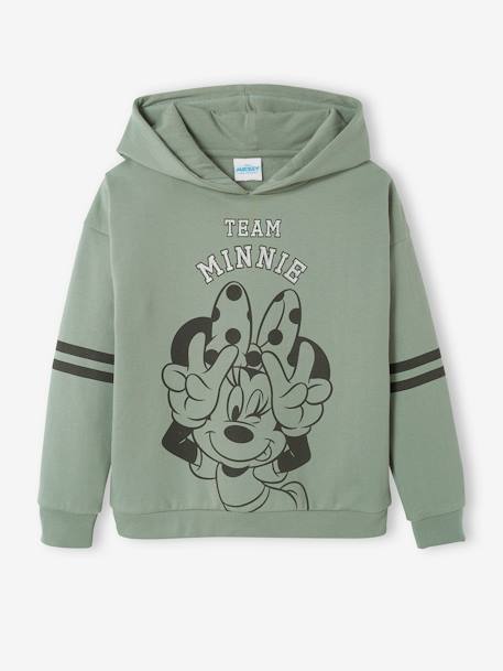 Sweat fille à capuche Disney® Minnie Vert 1 - vertbaudet enfant 