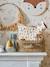 Trousse de toilette enfant en gaze de coton Babylone+bleu grisé+imprimé fleurs grenier+Lovely Leo 14 - vertbaudet enfant 