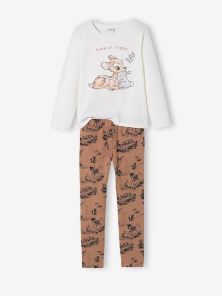 Pyjama fille Disney® Bambi beige et marron 1 - vertbaudet enfant 