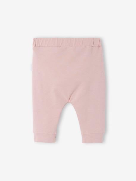 Pantalon naissance en maille souple BASICS Blanc imprimer fleuris+ivoire+rose poudre 9 - vertbaudet enfant 