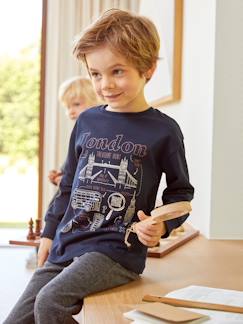 Garçon-T-shirt, polo, sous-pull-T-shirt ludique interactif avec QR code à scanner garçon pour enquêter