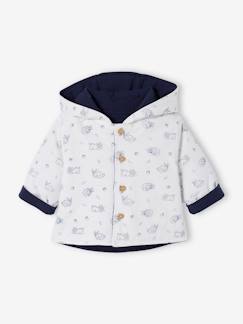 Veste réversible bébé à capuche  - vertbaudet enfant