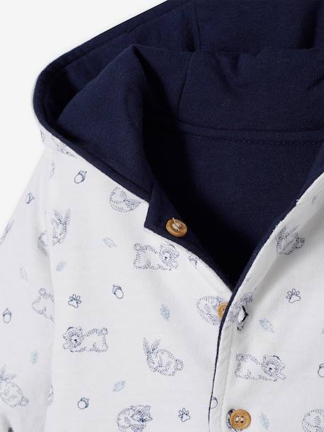 Veste réversible bébé à capuche encre+ivoire 5 - vertbaudet enfant 