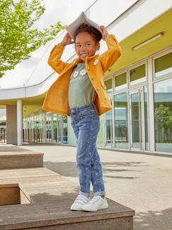 Veste style worker en velours fille badge fleur irisé  - vertbaudet enfant