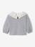 T-shirt avec col en broderie anglaise bébé gris chiné 4 - vertbaudet enfant 