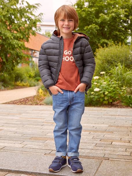 Jean garçon droit indestructible denim brut+denim stone 10 - vertbaudet enfant 