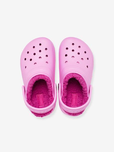 Sabots bébé fourrés Classic Lined Clog T CROCS (TM) bleu+rose 9 - vertbaudet enfant 