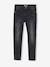 Jean slim MorphologiK fille tour de hanches LARGE avec usures BLEU FONCE DELAVE+denim black+DENIM GREY 7 - vertbaudet enfant 