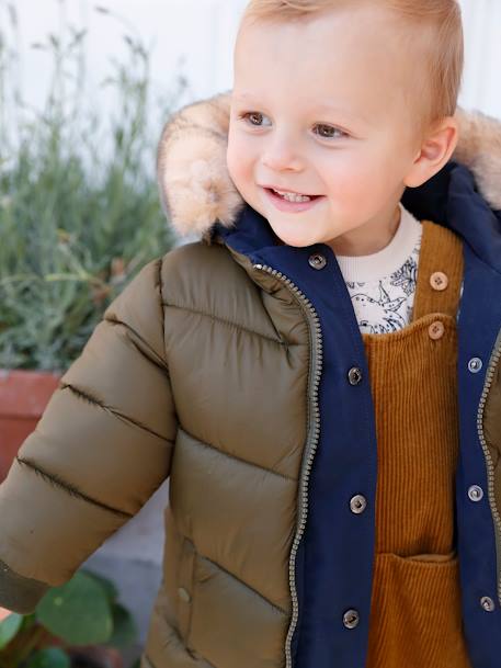 Parka réversible bébé avec capuche encre 9 - vertbaudet enfant 