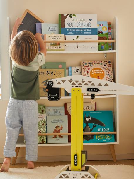 Etagère présentoir à livres LIGNE CONFETTI Blanc/bois 4 - vertbaudet enfant 