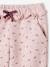 Pantalon jogging volanté fille imprimé fleurs rose 4 - vertbaudet enfant 