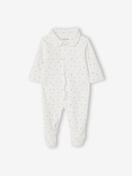 Lot de 2 dors-bien bébé fille en velours lot ivoire 4 - vertbaudet enfant 