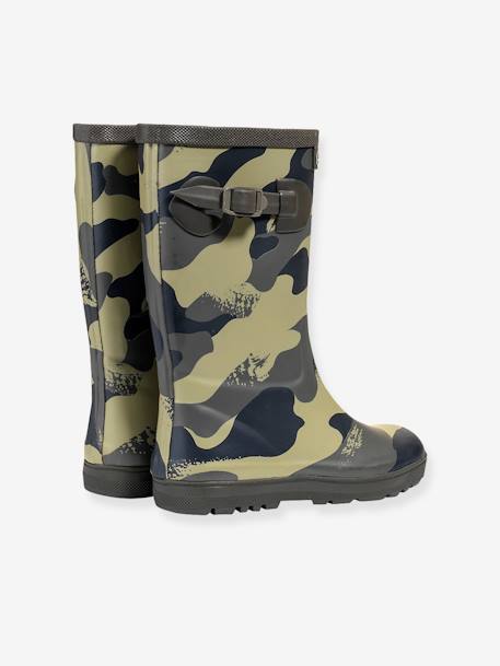 Bottes de pluie enfant Woody Pop kaki 3 - vertbaudet enfant 