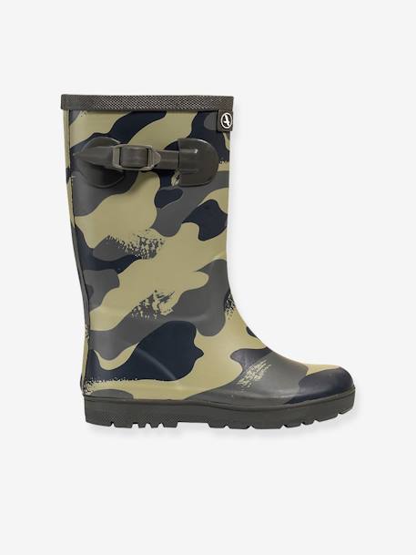 Bottes de pluie enfant Woody Pop kaki 2 - vertbaudet enfant 
