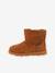 Boots fourrées cuir fille Aldiza marron+noir 3 - vertbaudet enfant 