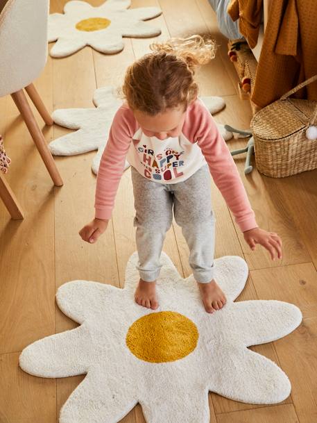 Tapis Fleur blanc 3 - vertbaudet enfant 