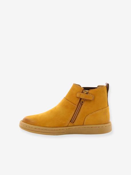 Boots cuir enfant Tackbo caramel 4 - vertbaudet enfant 