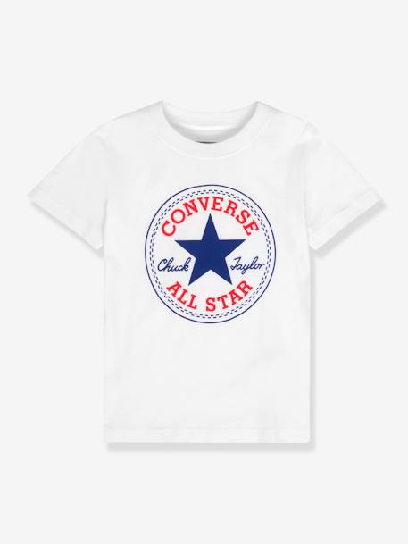 Tee-shirt enfant Chuck Patch CONVERSE blanc 1 - vertbaudet enfant 