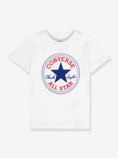 Tee-shirt enfant Chuck Patch blanc 1 - vertbaudet enfant 