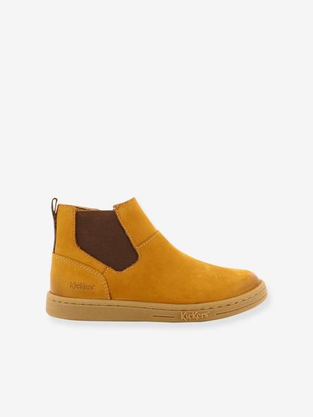 Boots cuir enfant Tackbo caramel 3 - vertbaudet enfant 