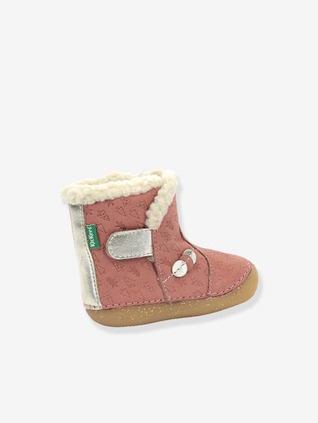 Bottillons fourrés bébé fille So Windy 1ers pas marine+rose 8 - vertbaudet enfant 