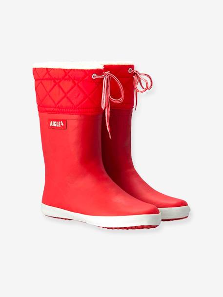 Bottes de pluie fourrées enfant Lolly Pop Giboulée marine blanc+noir blanc+rouge/blanc 16 - vertbaudet enfant 
