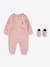 Set 2 pièces combinaison courte + chaussettes Lil Chuck rose pâle 1 - vertbaudet enfant 
