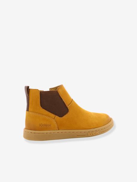 Boots cuir enfant Tackbo KICKERS® caramel+marine 2 - vertbaudet enfant 