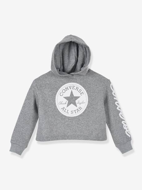 Sweat à capuche Chuck Patch Cropped Hoodie gris 3 - vertbaudet enfant 