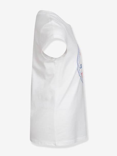Tee-shirt enfant Chuck Patch CONVERSE blanc+gris+rose 3 - vertbaudet enfant 