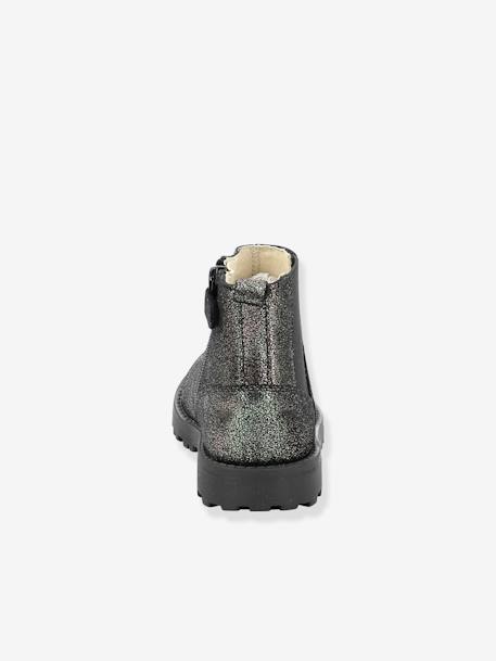 Boots cuir fille Groofit gris 5 - vertbaudet enfant 