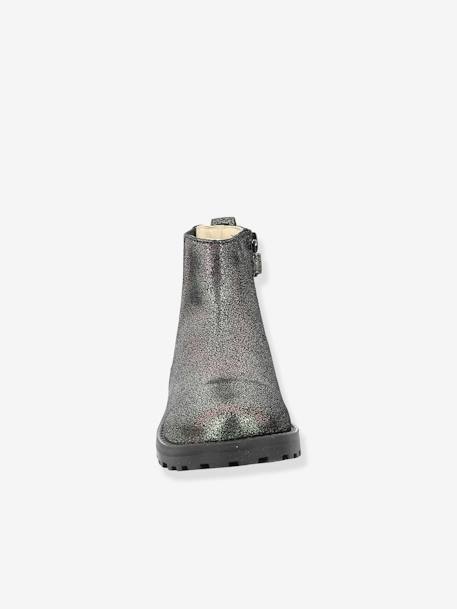 Boots cuir fille Groofit gris 6 - vertbaudet enfant 