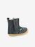 Boots fourrées cuir bébé garçon Socool Cho 1ers pas marine 7 - vertbaudet enfant 