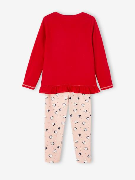 Pyjama Noël pingouins fille rouge 4 - vertbaudet enfant 