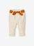 Pantalon en velours bébé avec ceinture en tissu beige clair+encre 1 - vertbaudet enfant 