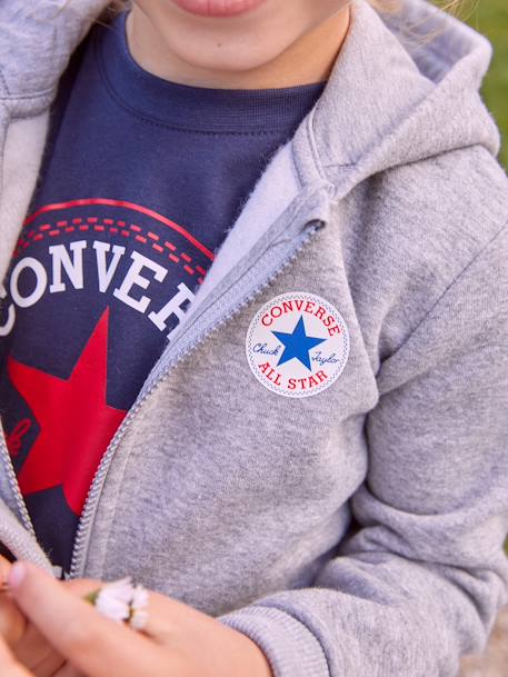 Sweat zippé gris+marine 5 - vertbaudet enfant 