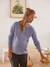 Pull réversible devant/dos grossesse et allaitement Bleu lavance+vieux rose 9 - vertbaudet enfant 