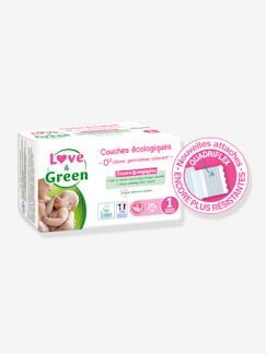 Puériculture-Toilette de bébé-Couches et lingettes-Couches hypoallergéniques T1 x 44 LOVE & GREEN